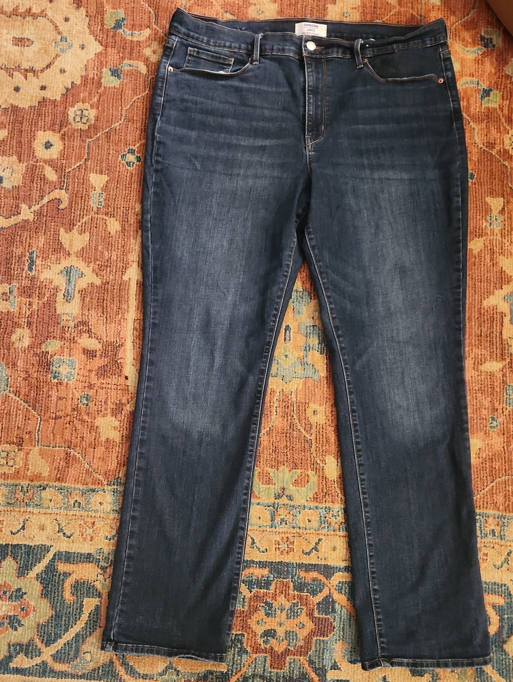 Denizen from Levi's Dark Indigo High Rise Straight Leg